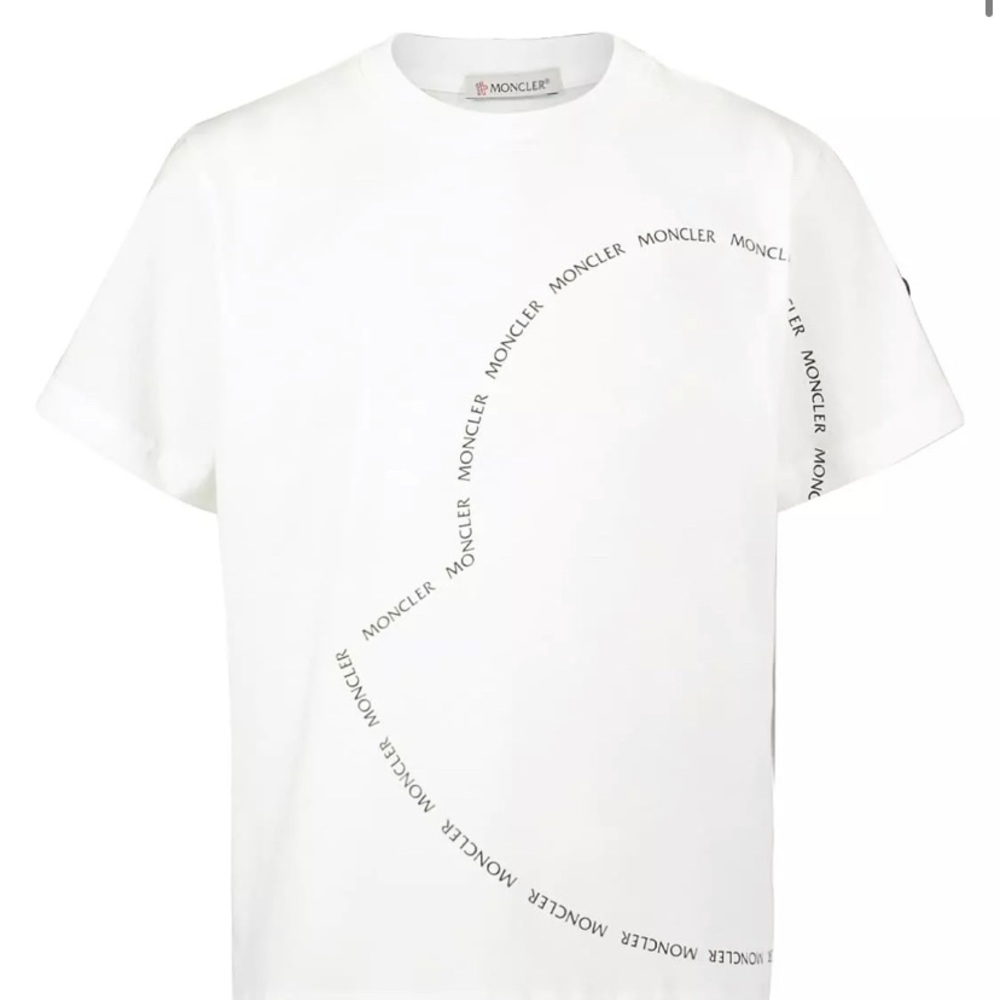 Moncler enfant t - shirt white for boys